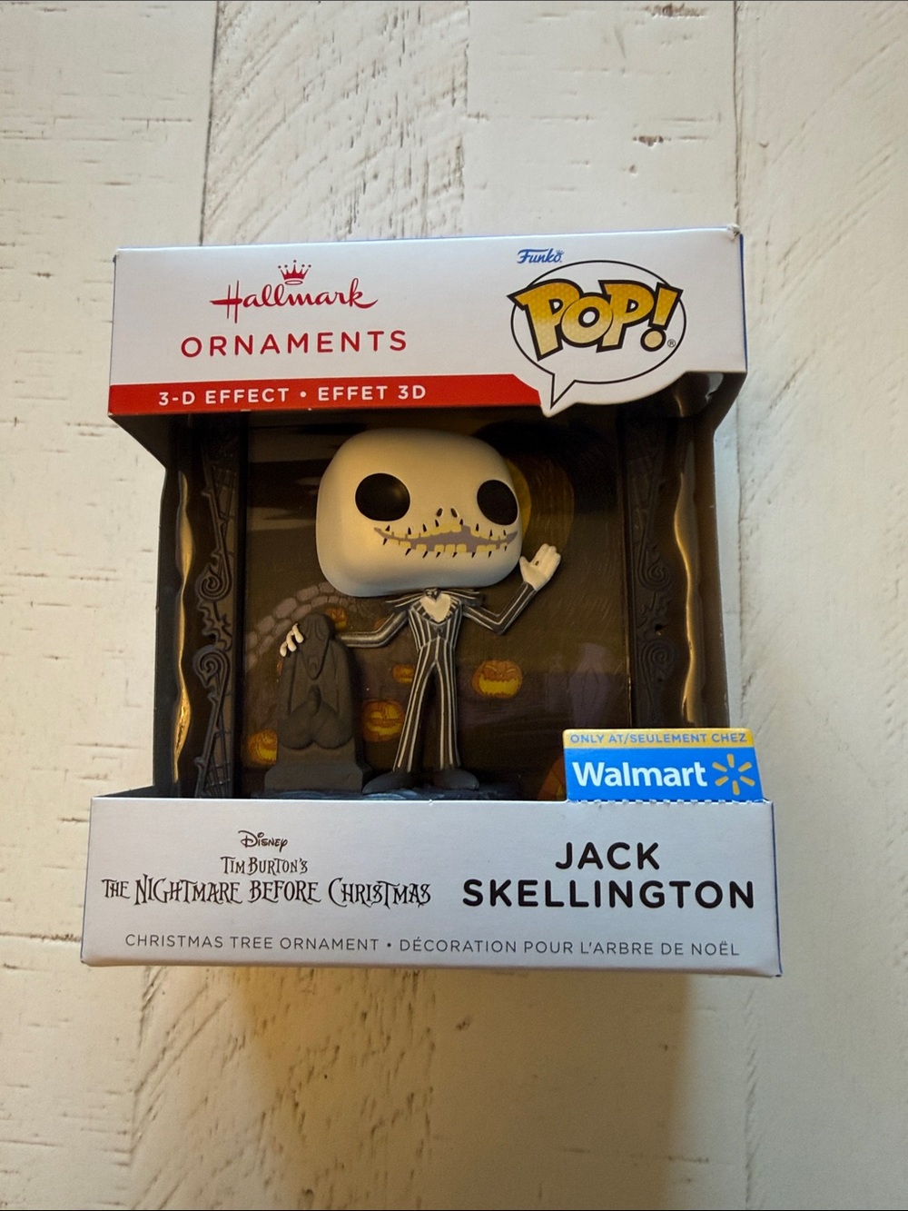 NBC Hallmark Pop! Jack Skellington Ornament - Black, White & Gray